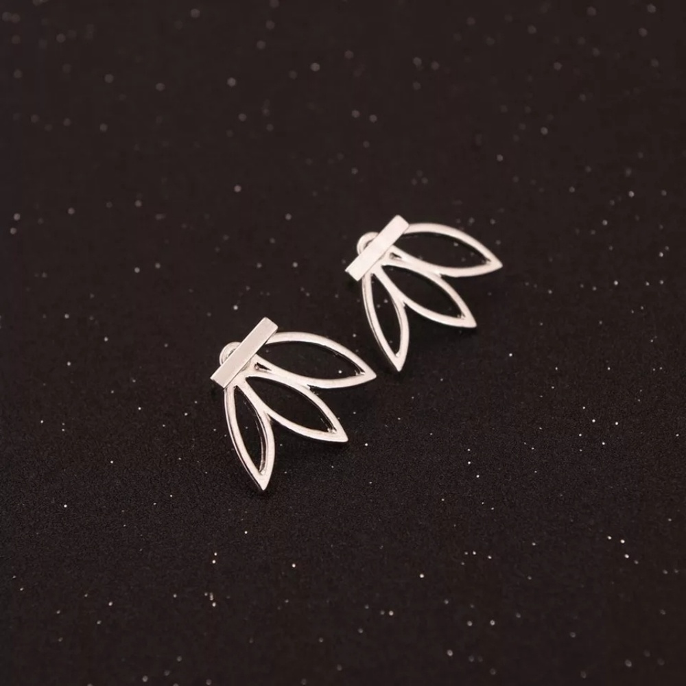 Lotus Ear Jackets - Picture 3 of 5